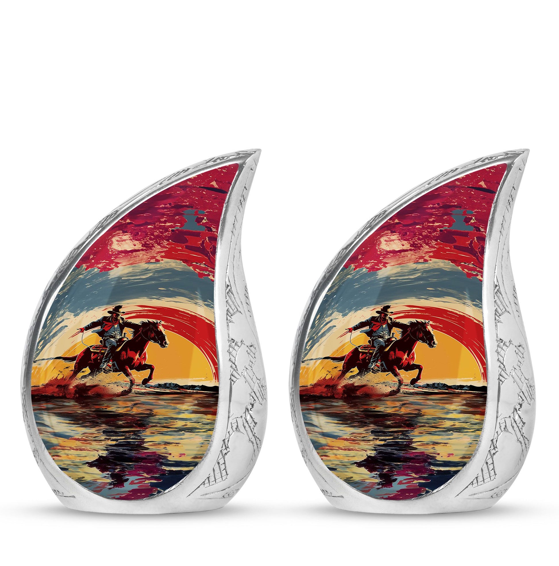 Cowboy Theme 3 Inch Keepsake Pack of 2