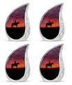 Cowboy Theme 3 Inch Keepsake Pack of 4