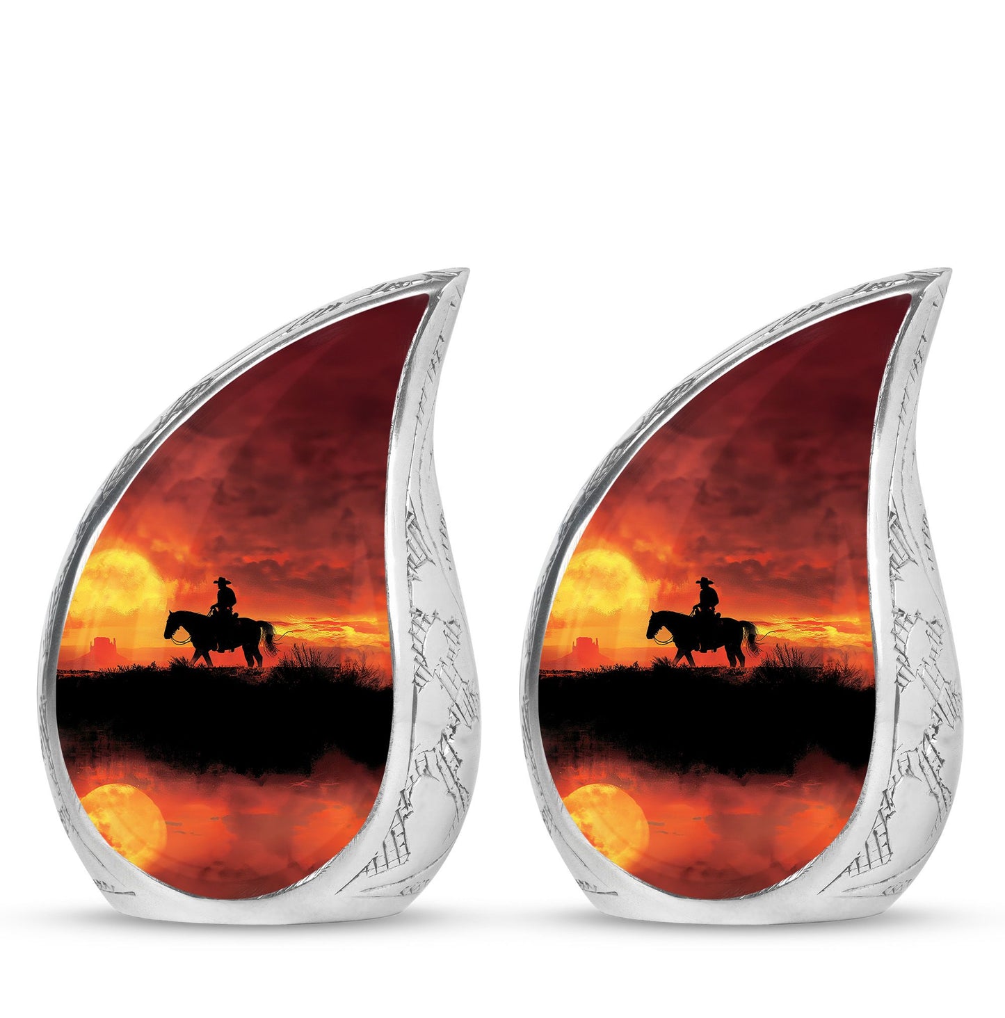 Cowboy Theme 3 Inch Keepsake Pack of 2