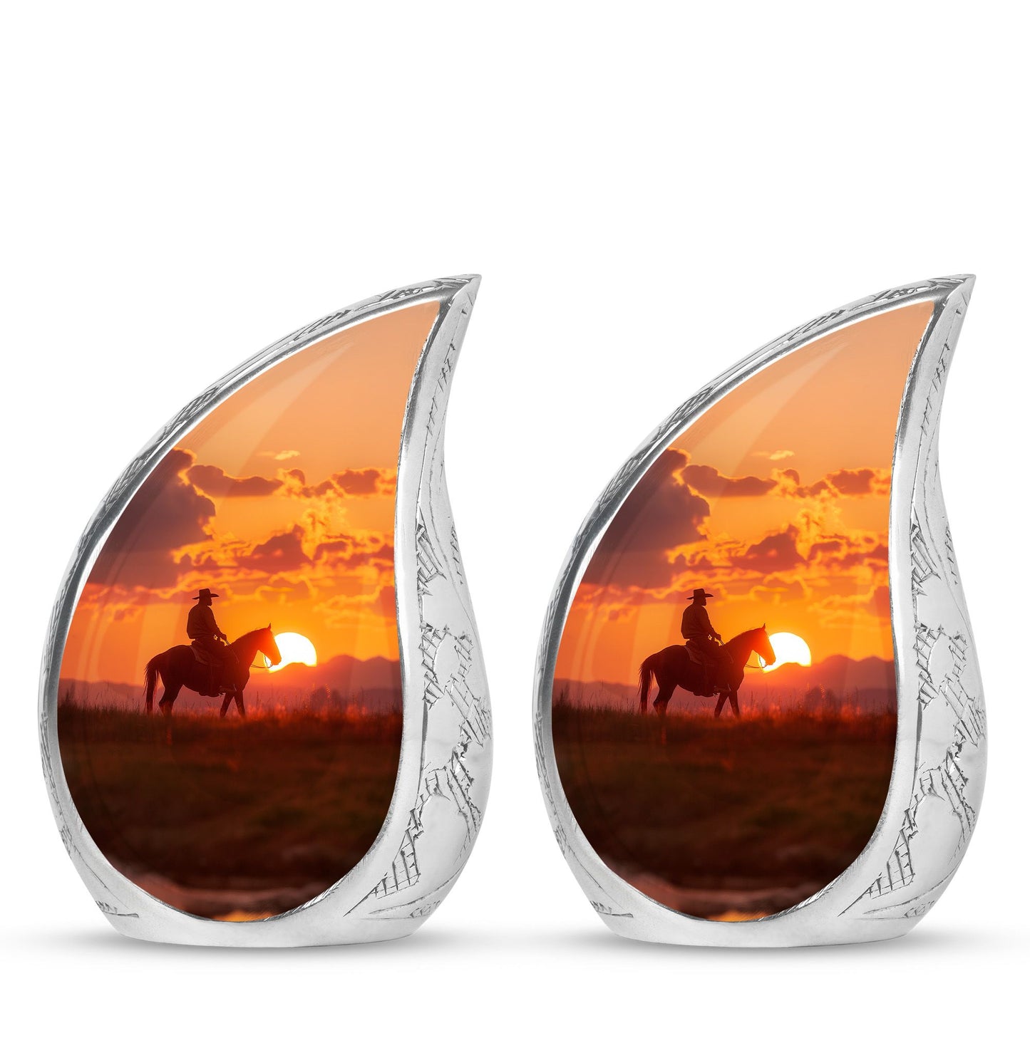 Cowboy Theme 3 Inch Keepsake Pack of 2