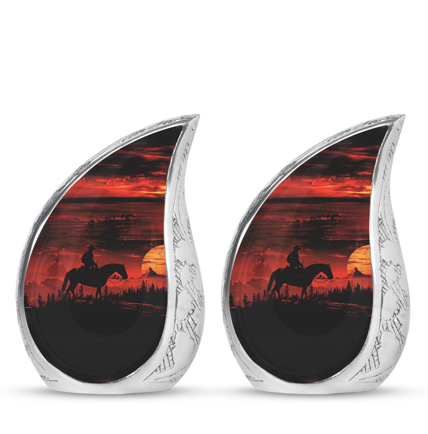 Cowboy Theme 3 Inch Keepsake Pack of 2