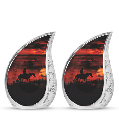 Cowboy Theme 3 Inch Keepsake Pack of 2