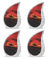Cowboy Theme 3 Inch Keepsake Pack of 4