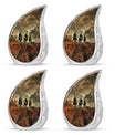 Cowboy Theme 3 Inch Keepsake Pack of 4