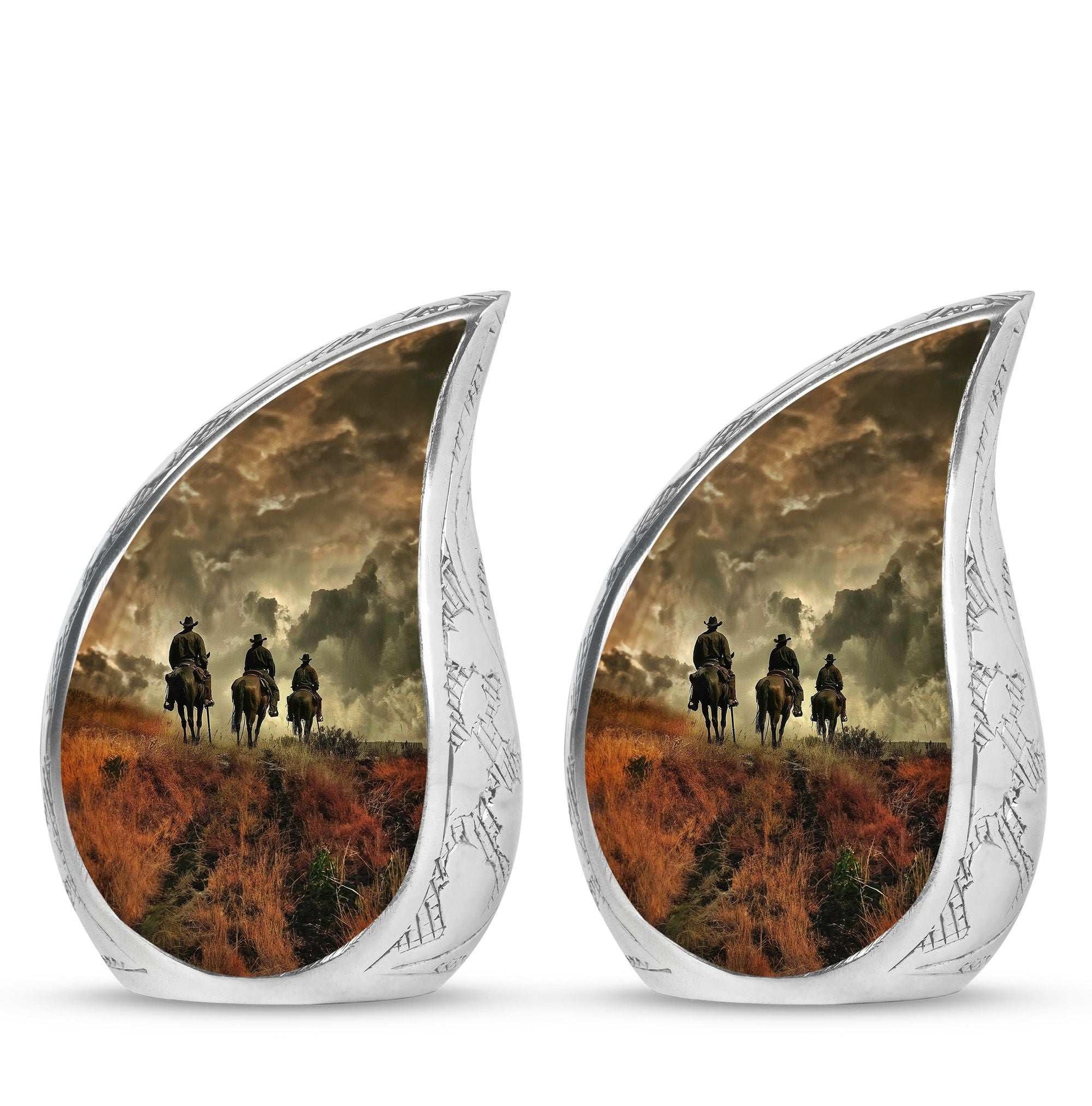Cowboy Theme 3 Inch Keepsake Pack of 2