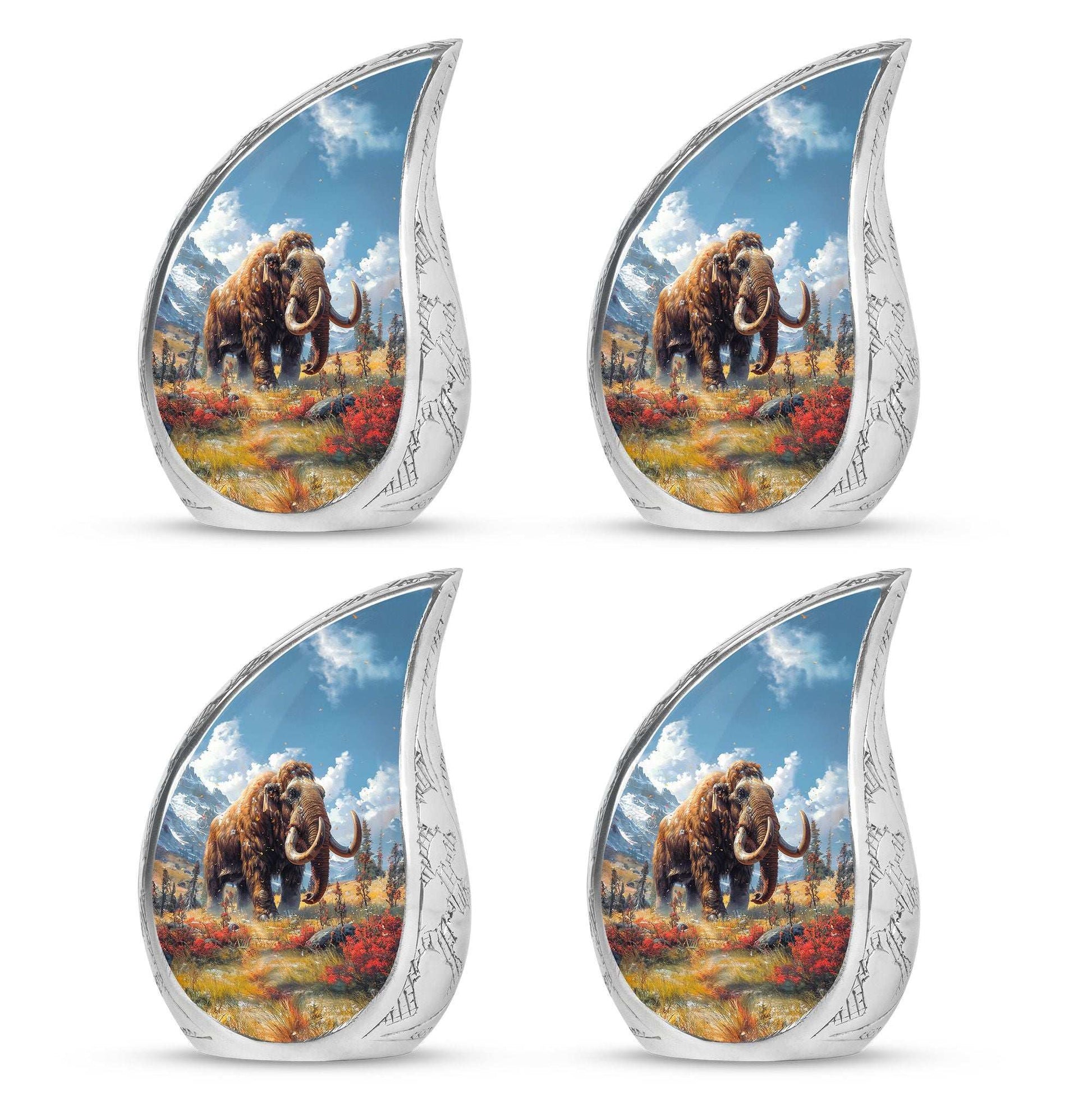 Mamoth Theme 3 Inch Keepsake Pack of 4