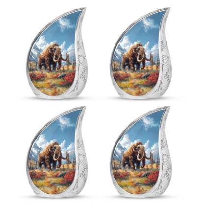 Mamoth Theme 3 Inch Keepsake Pack of 4