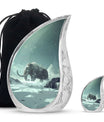Mamoth Theme Large Urn With 1 Keepsake Urn