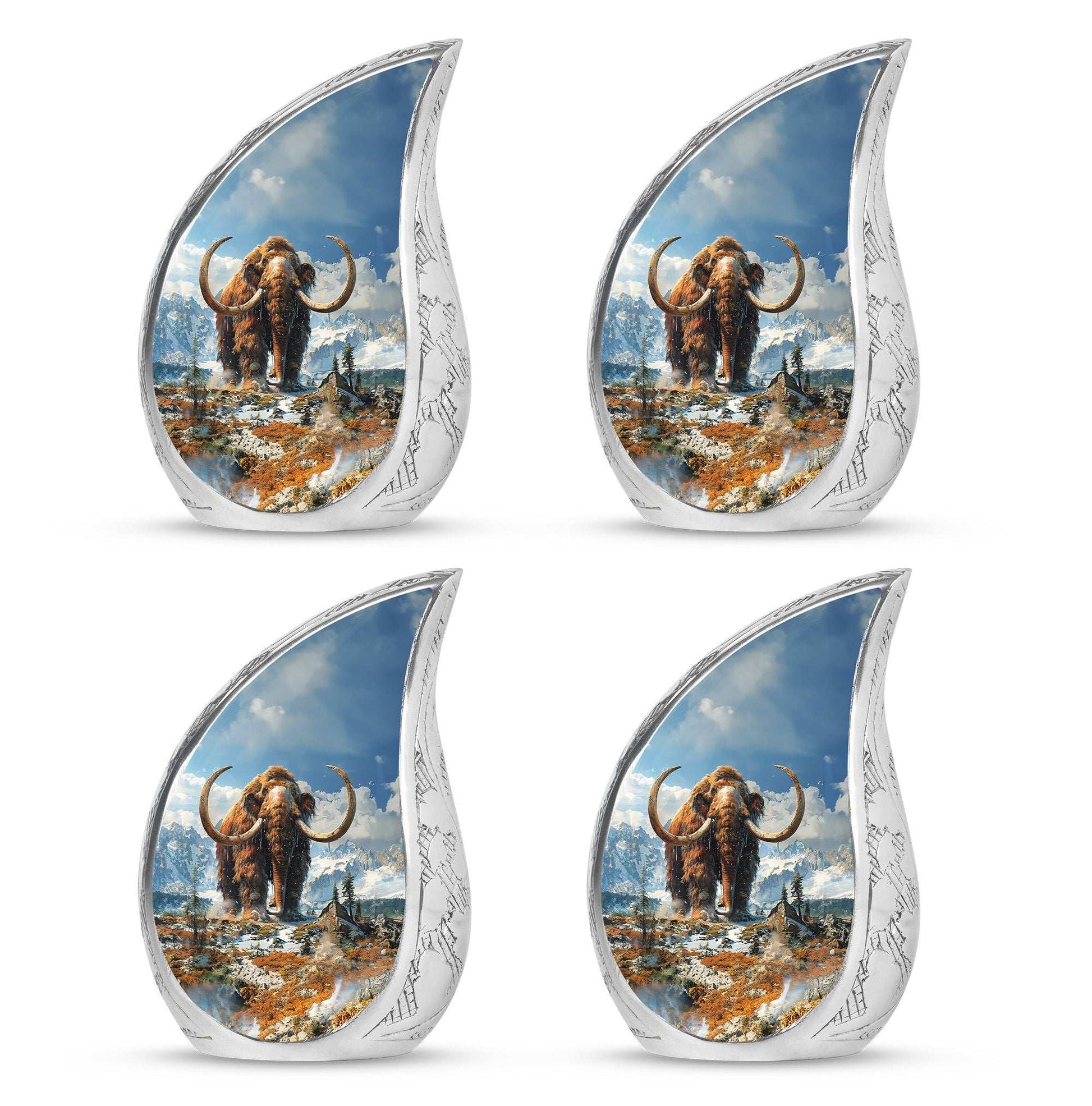 Mamoth Theme 3 Inch Keepsake Pack of 4