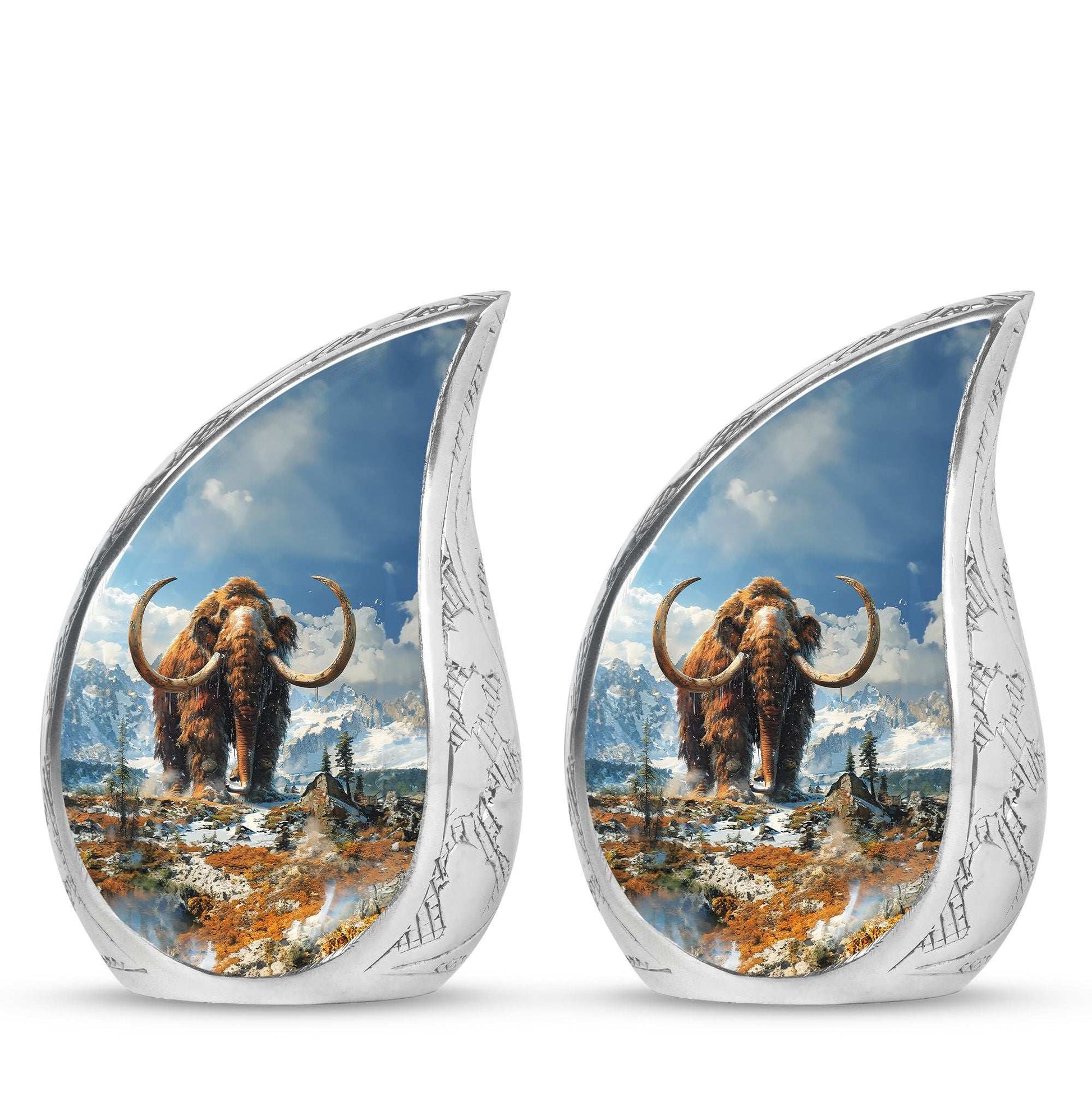 Mamoth Theme 3 Inch Keepsake Pack of 2