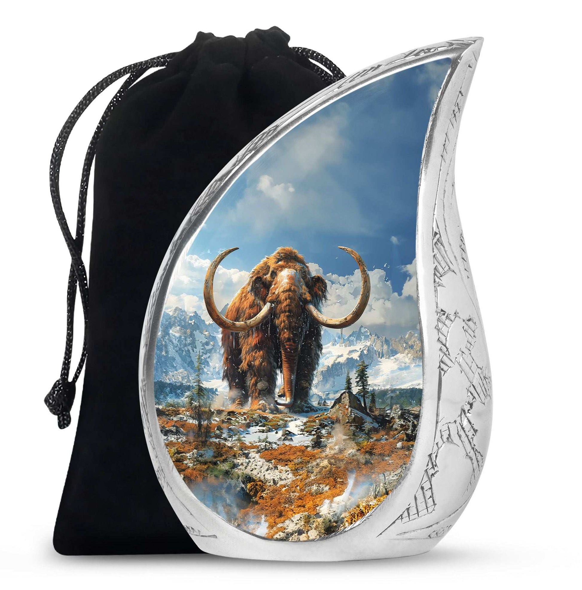 Mamoth Theme Large Urn 10 Inch