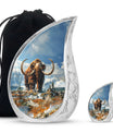 Mamoth Theme Large Urn With 1 Keepsake Urn