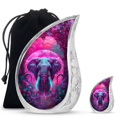 Mamoth Theme Large Urn With 1 Keepsake Urn