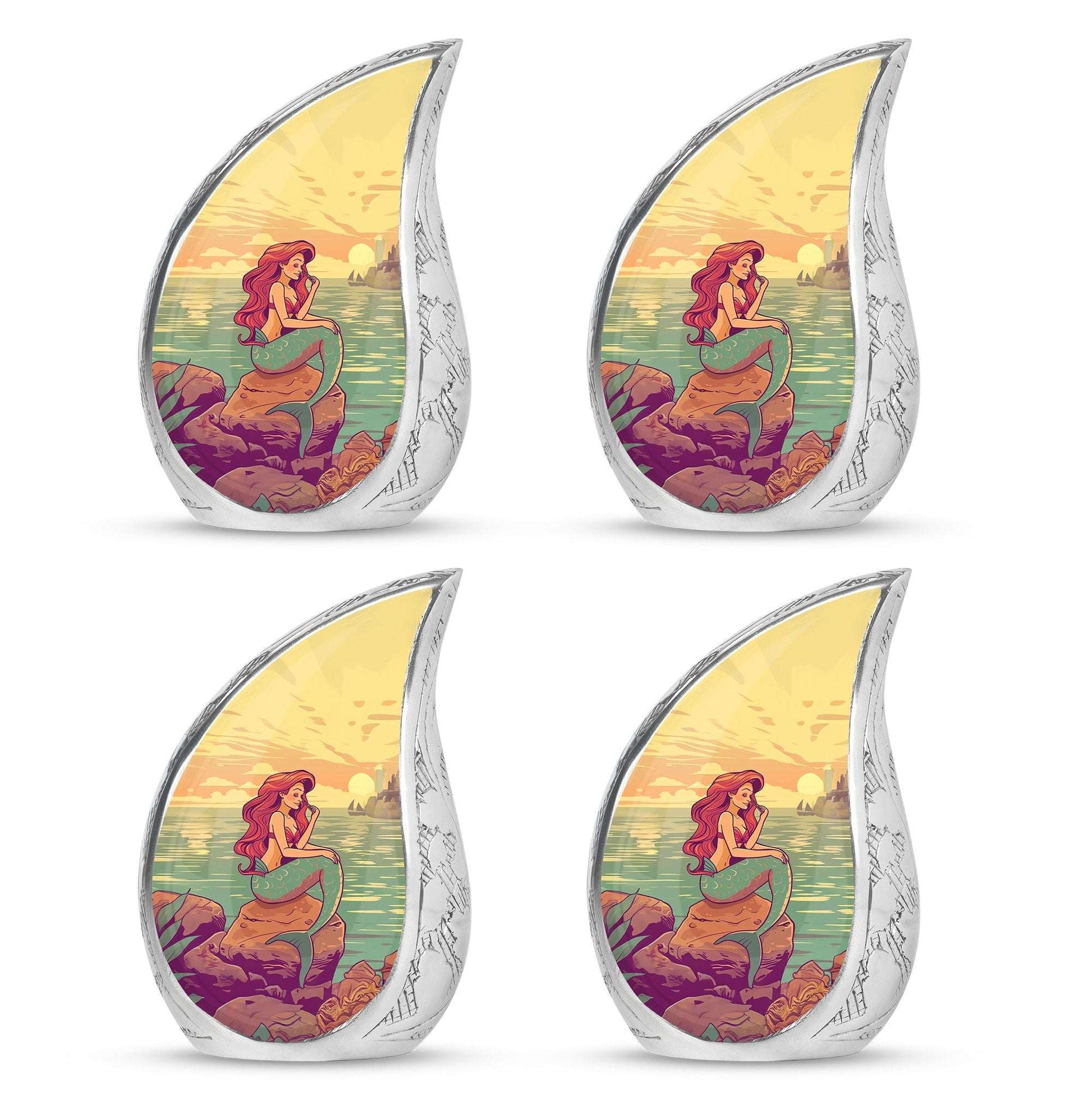 Mermaid Theme 3 Inch Keepsake Pack of 4