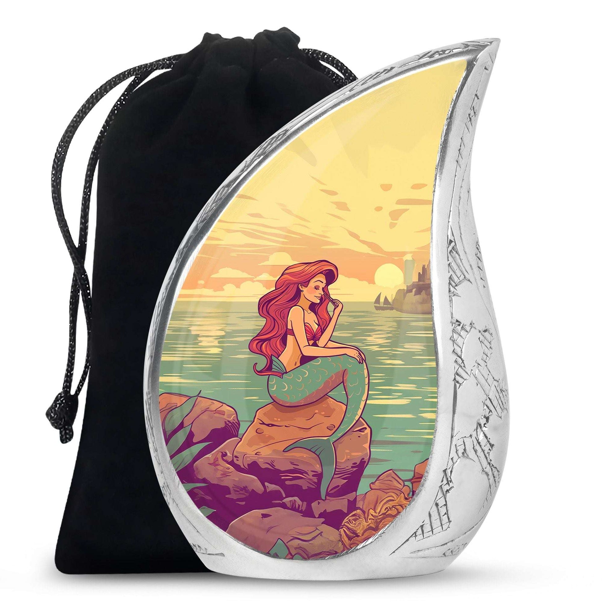 Mermaid Theme Large Urn 10 Inch