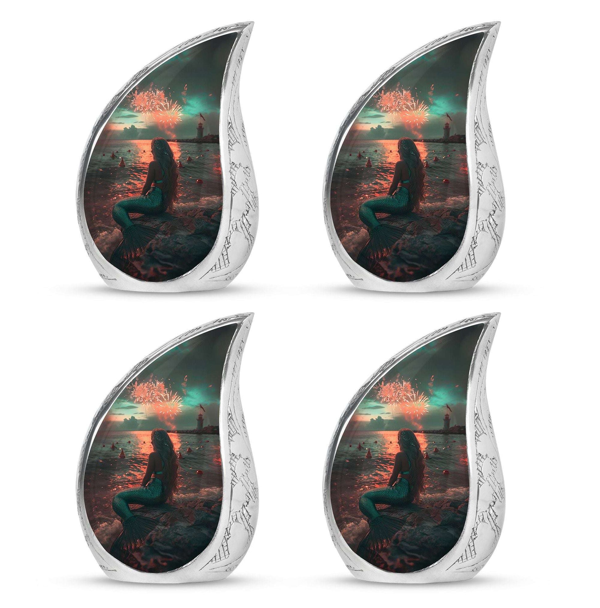 Mermaid Theme 3 Inch Keepsake Pack of 4