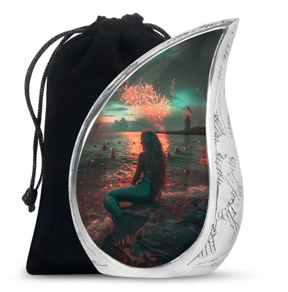 Mermaid Theme Large Urn 10 Inch