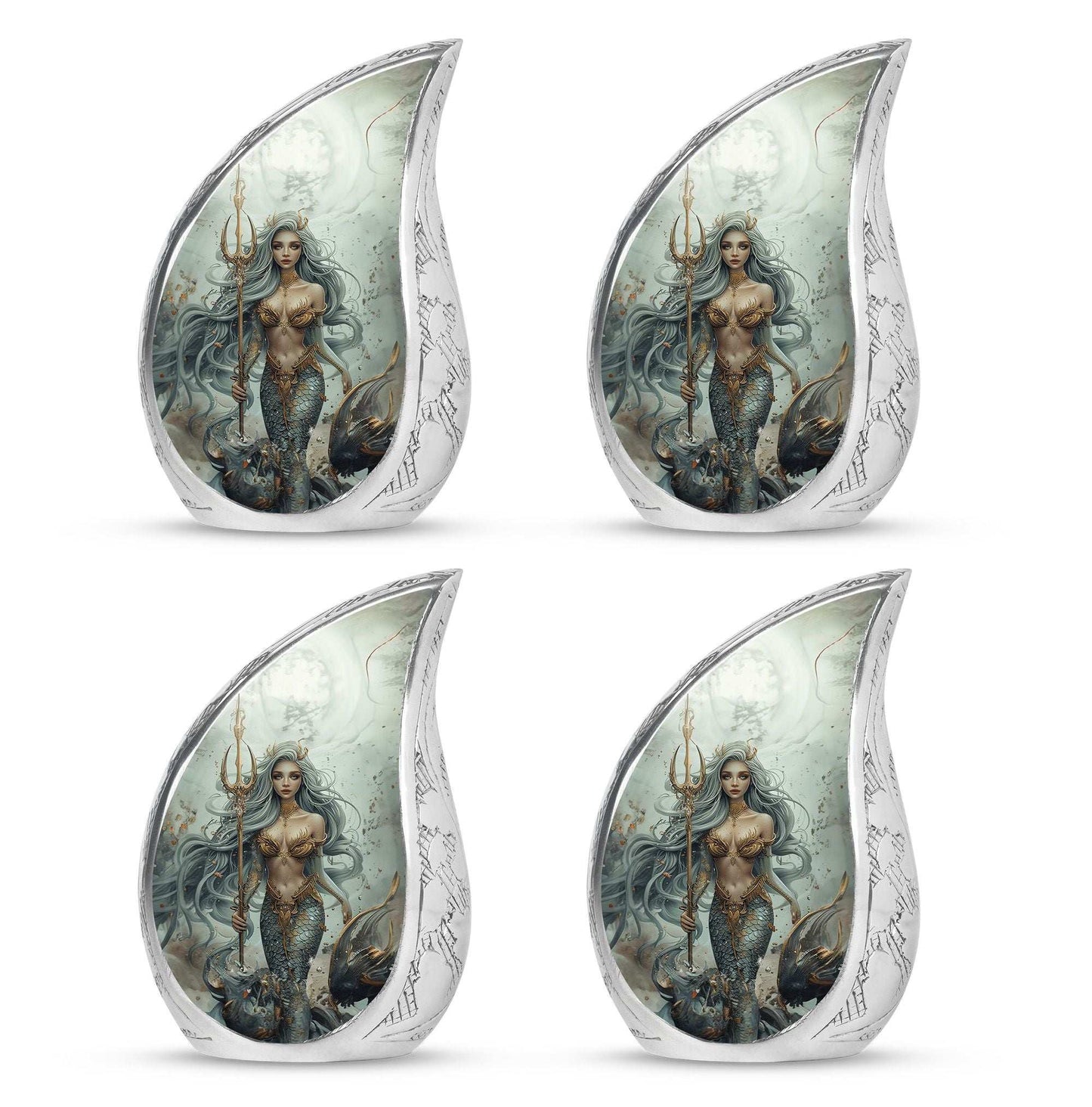 Mermaid Theme 3 Inch Keepsake Pack of 4
