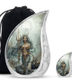 Mermaid Theme Large Urn With 1 Keepsake Urn