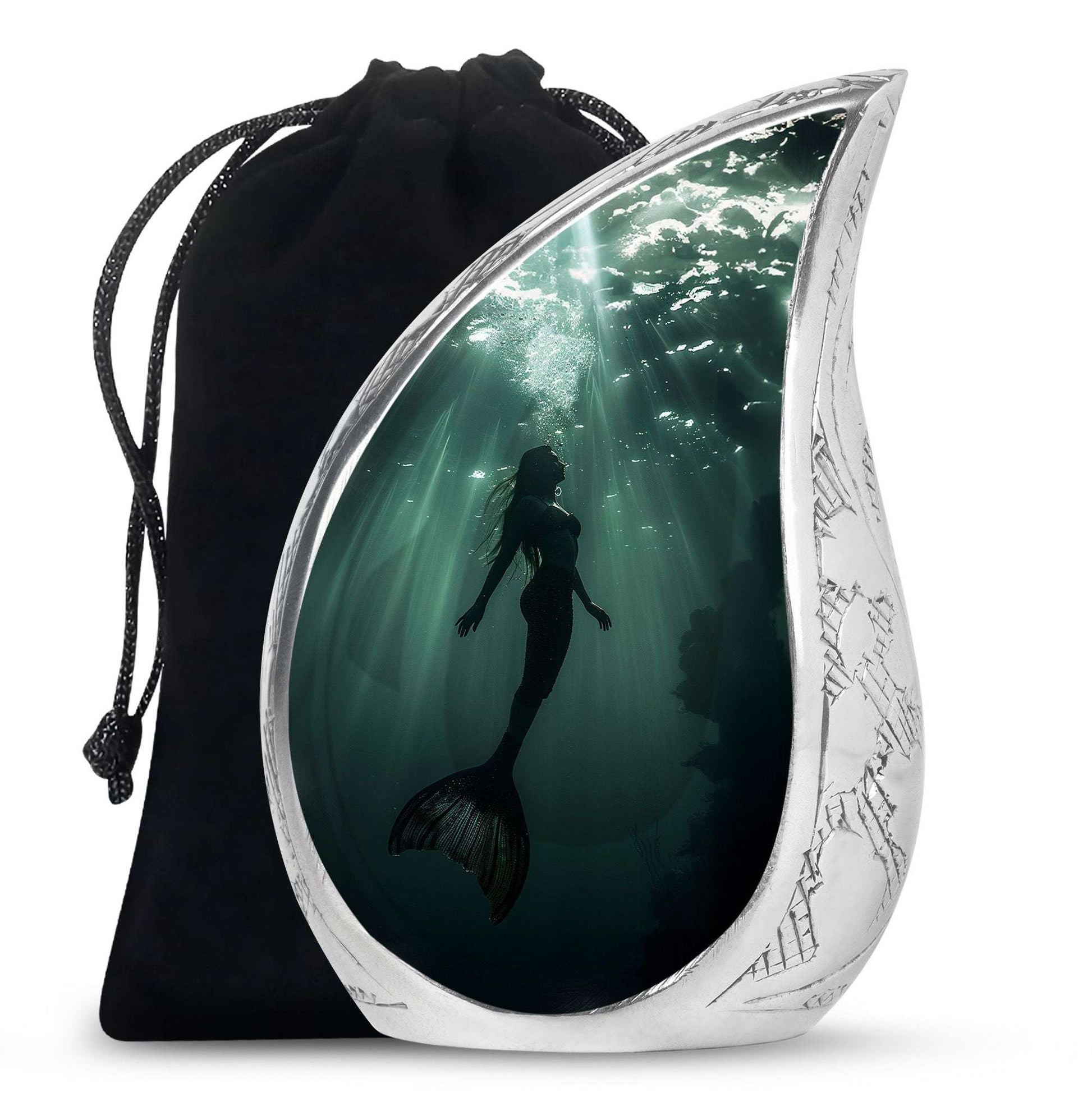 Mermaid Theme Large Urn 10 Inch