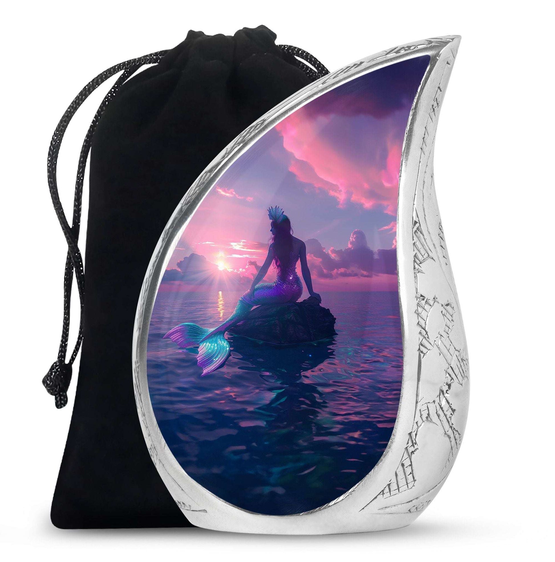 Mermaid Theme Large Urn 10 Inch