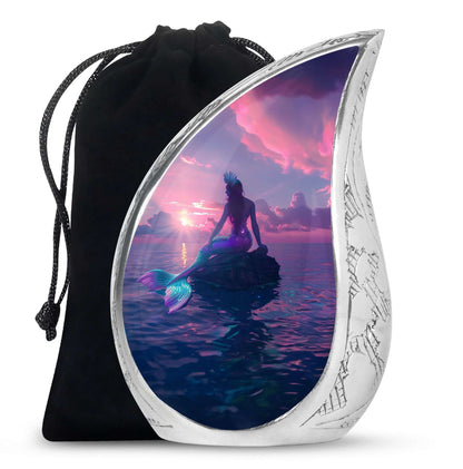 Mermaid Theme Large Urn 10 Inch