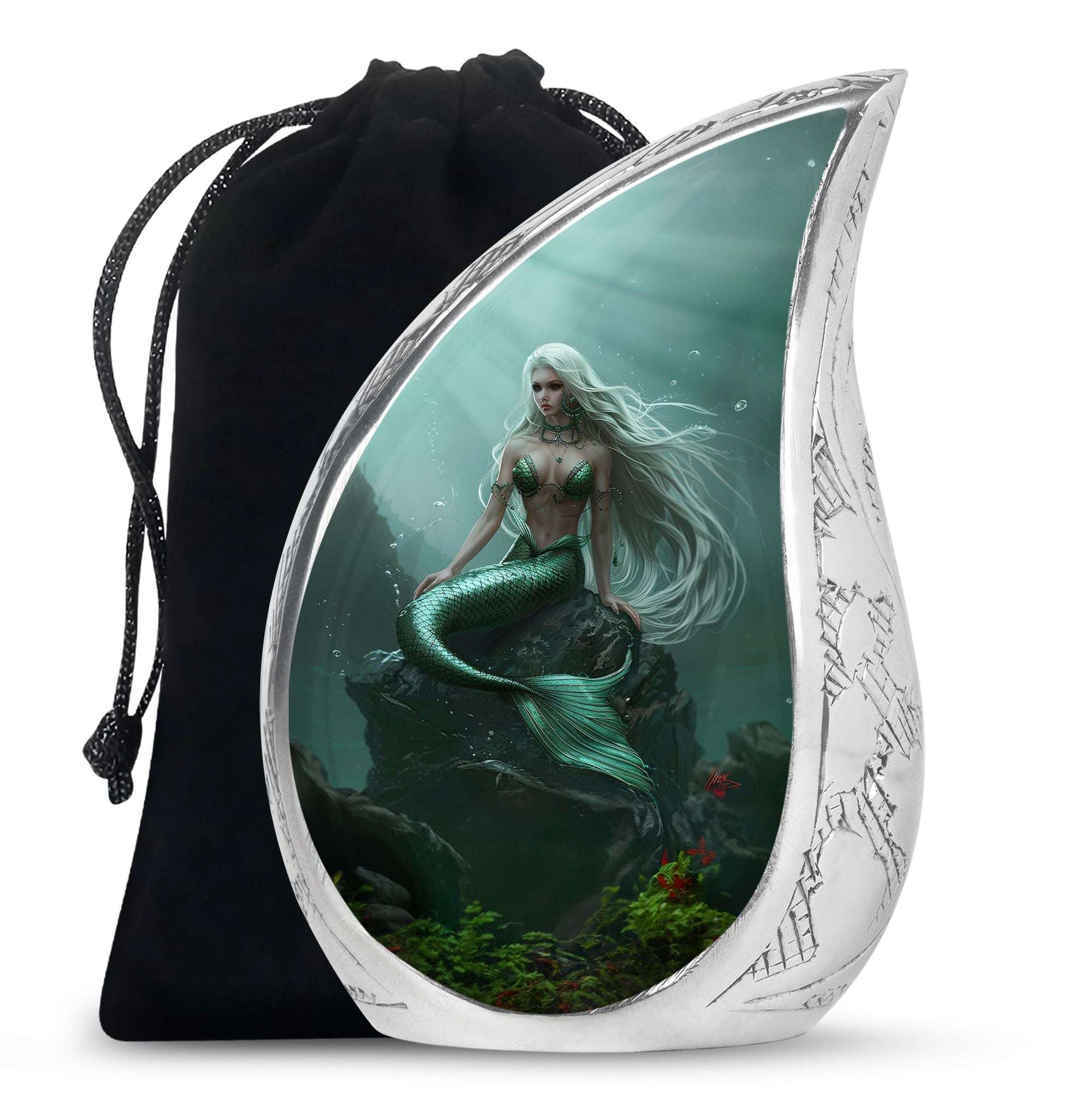 Mermaid Theme Large Urn 10 Inch