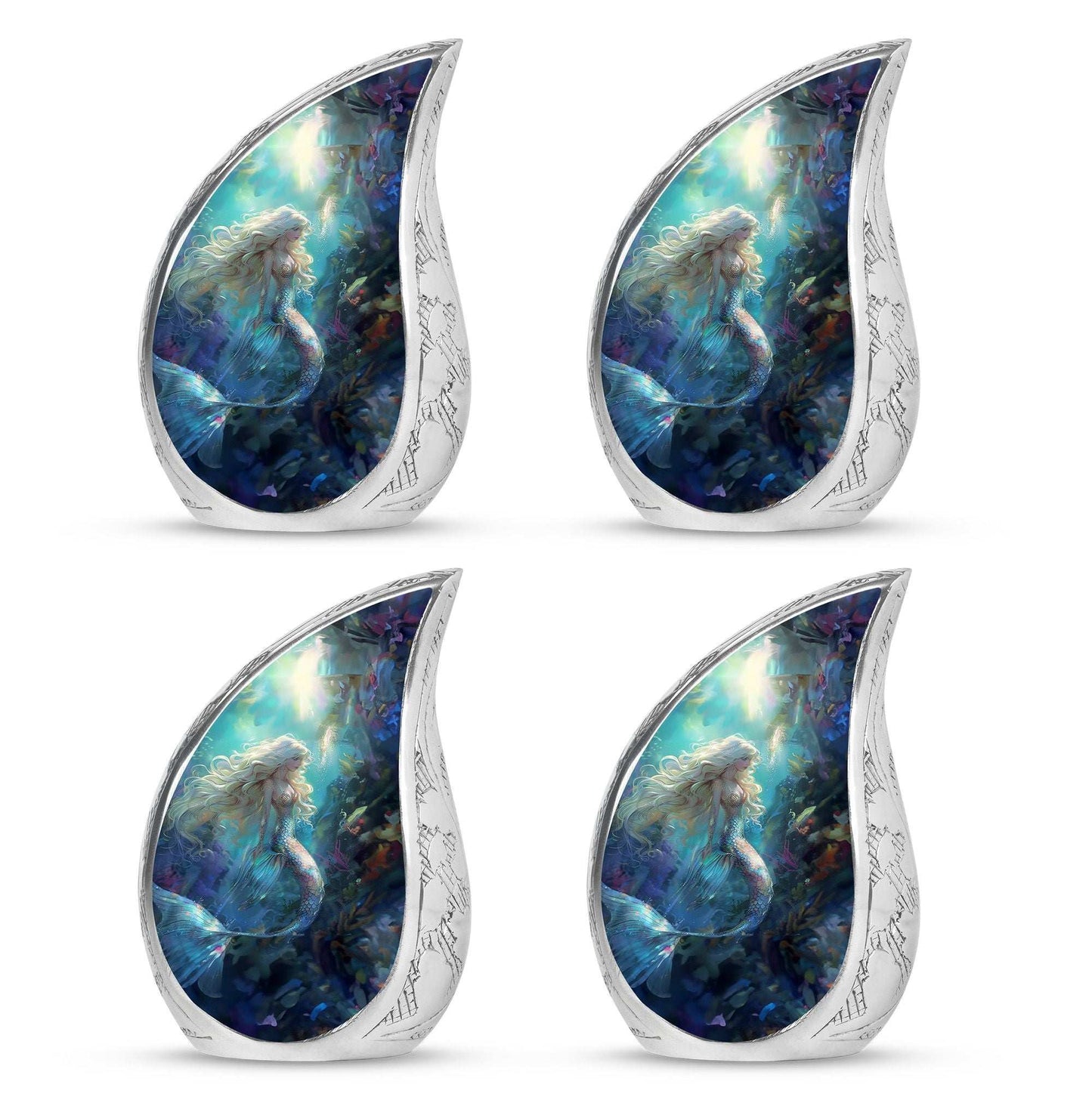 Mermaid Theme 3 Inch Keepsake Pack of 4