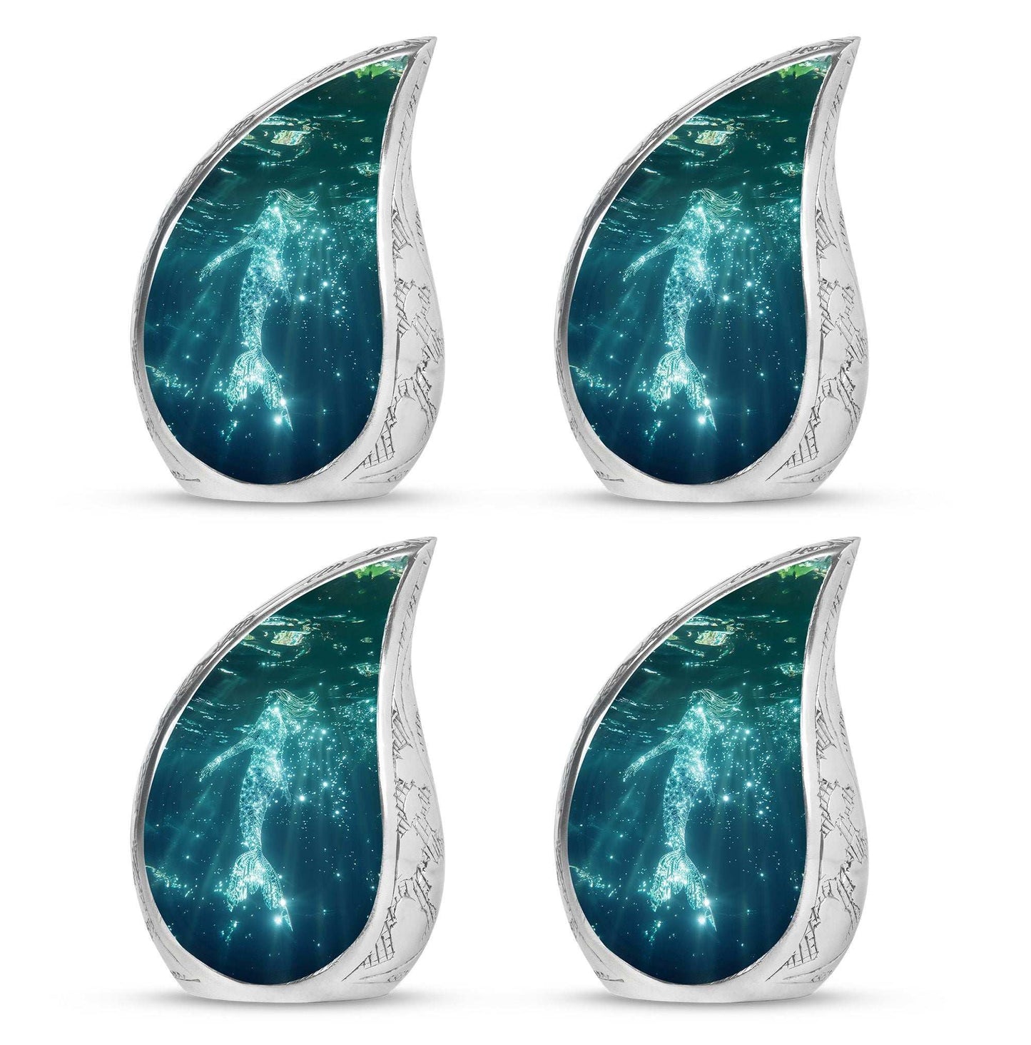 Mermaid Theme 3 Inch Keepsake Pack of 4