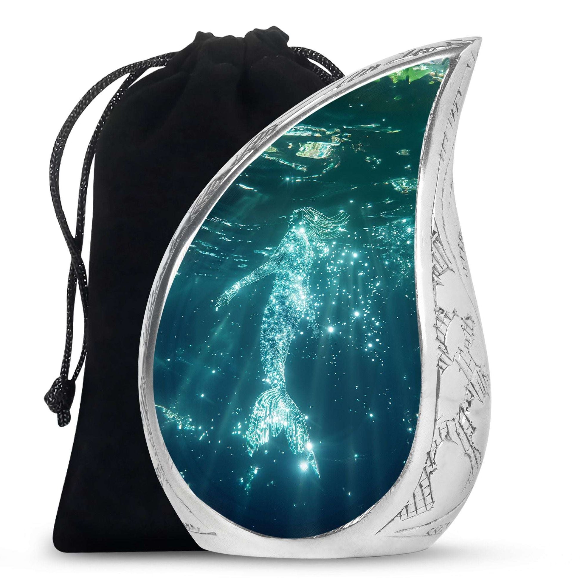 Mermaid Theme Large Urn 10 Inch