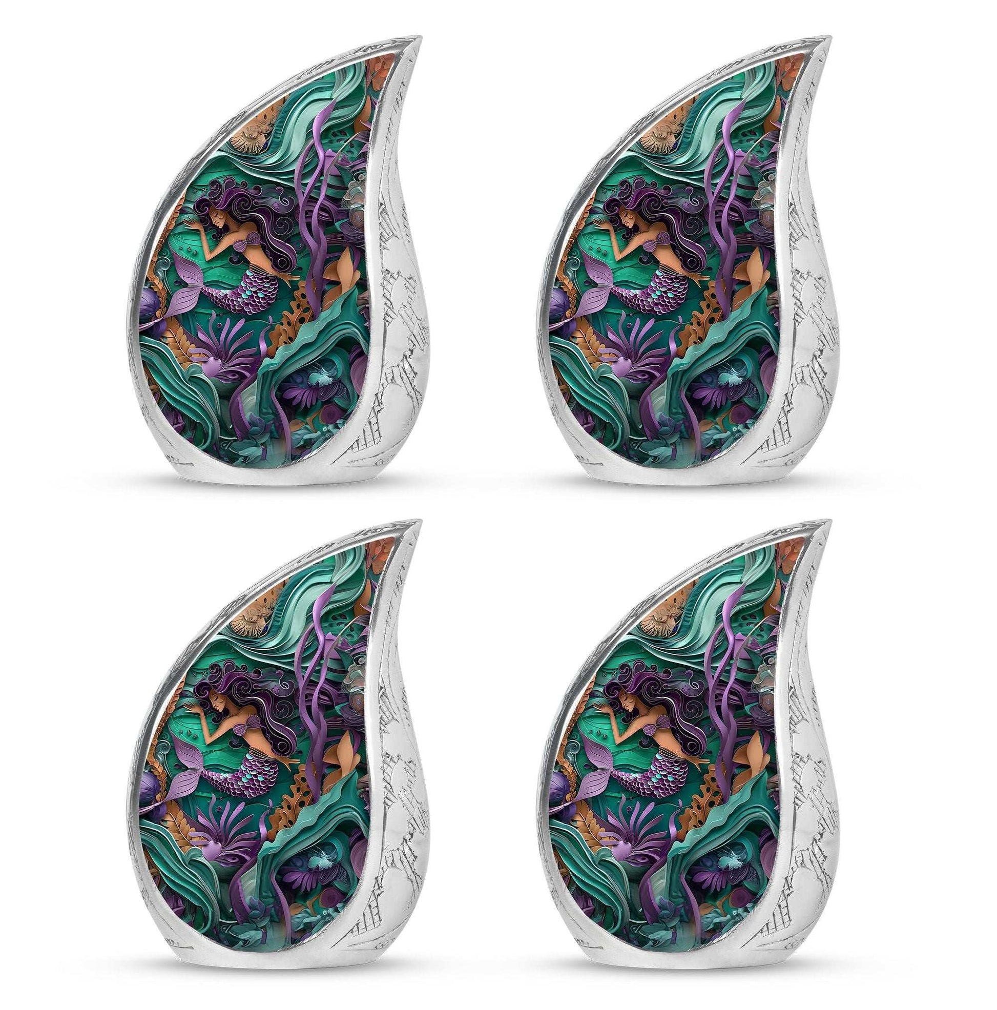 Mermaid Theme 3 Inch Keepsake Pack of 4