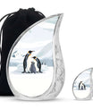 Penguin Theme Large Urn With 1 Keepsake Urn