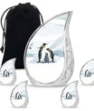 Penguin Theme Large Urn With 4 Keepsake Urn