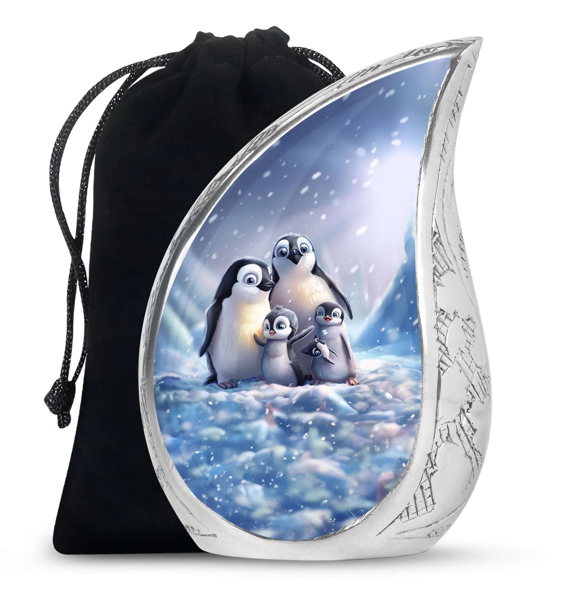 Penguin Theme Large Urn 10 Inch