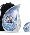 Penguin Theme Large Urn With 1 Keepsake Urn