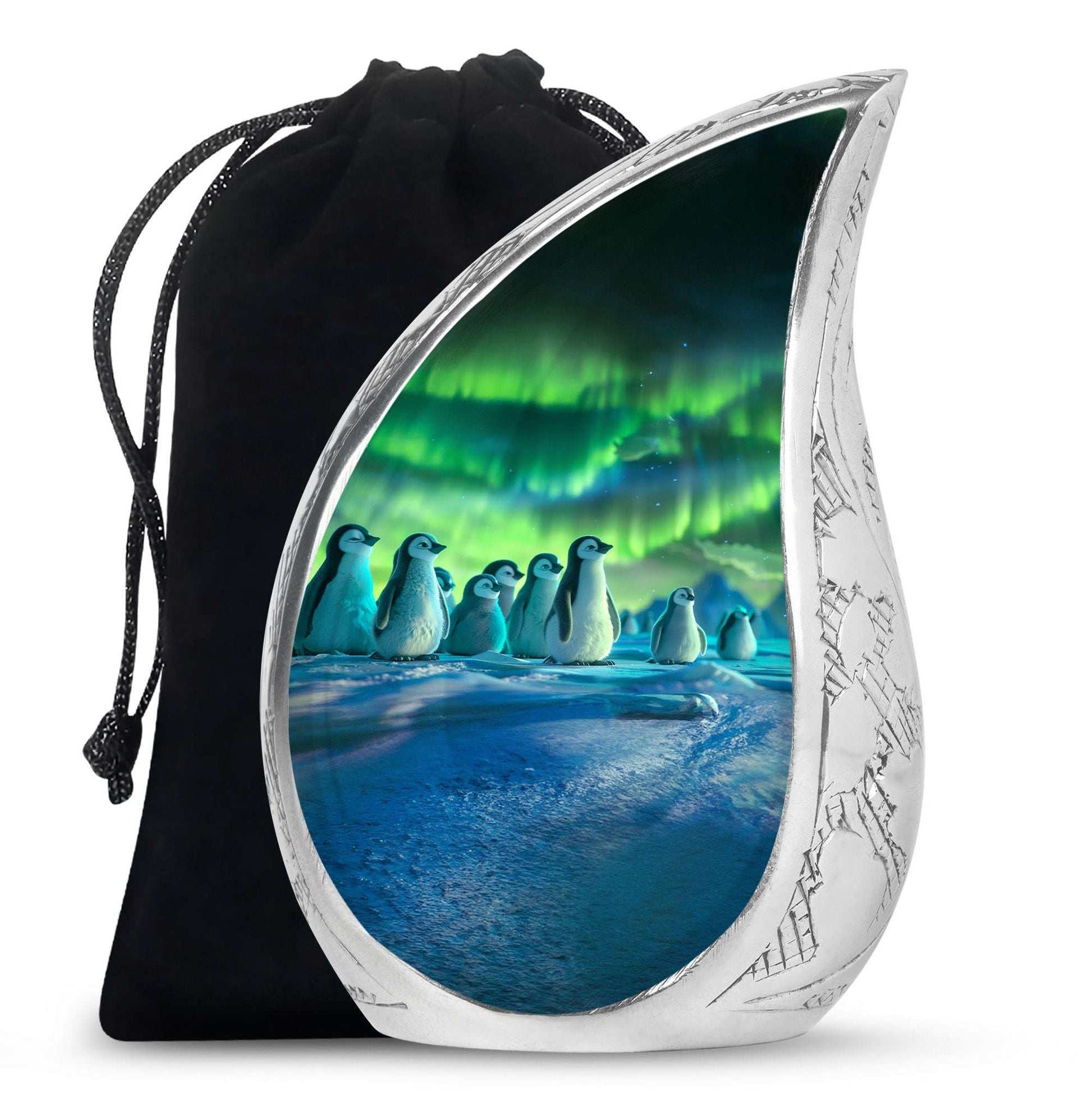 Penguin Theme Large Urn 10 Inch