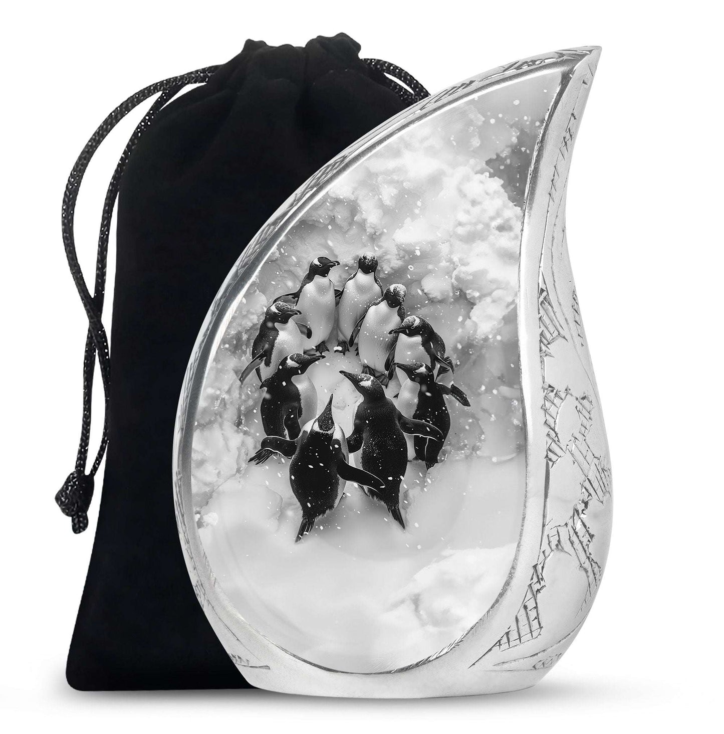 Penguin Theme Large Urn 10 Inch