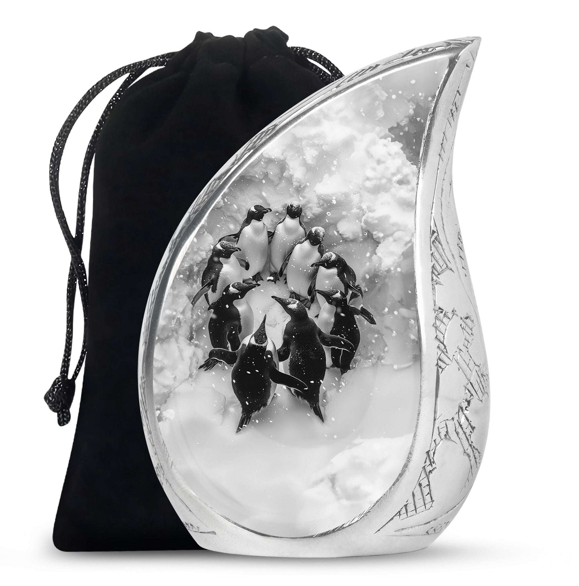 Penguin Theme Large Urn 10 Inch