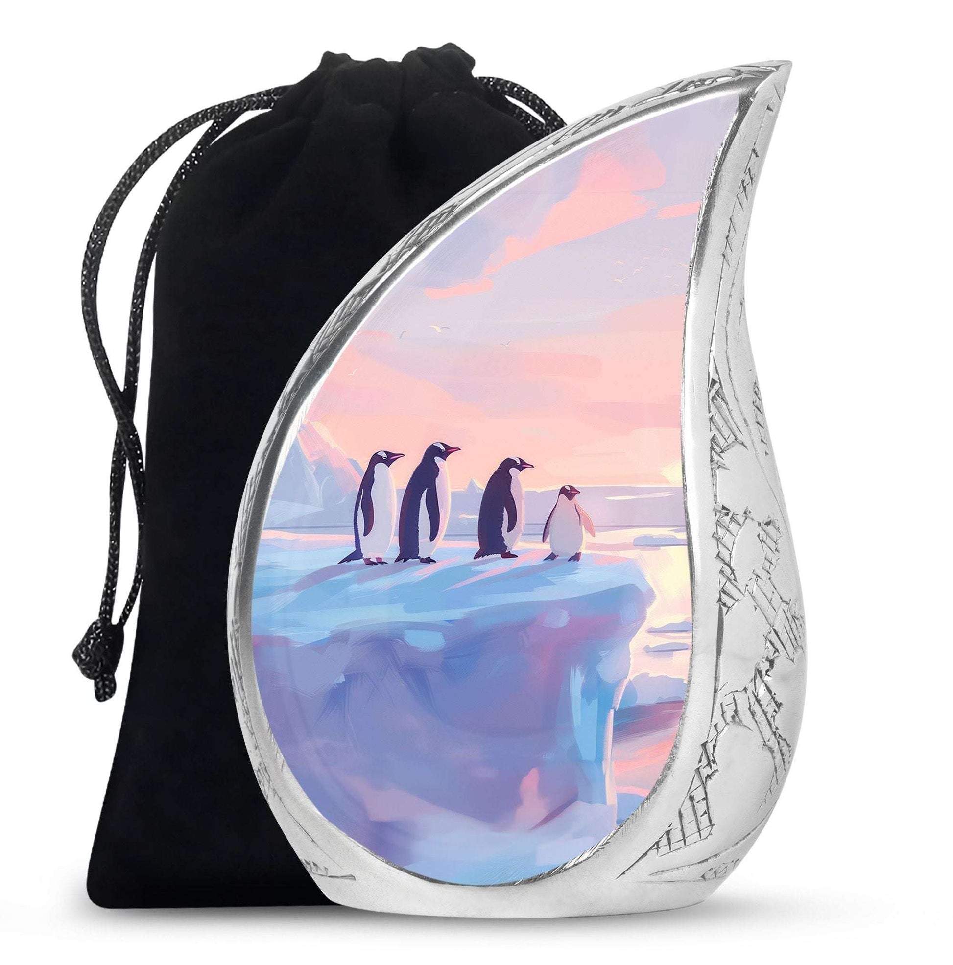 Penguin Theme Large Urn 10 Inch