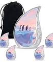 Penguin Theme Large Urn With 4 Keepsake Urn