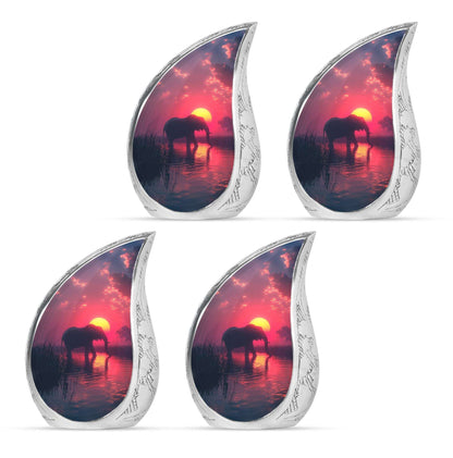 Elephant Theme 3 Inch Keepsake Pack of 4