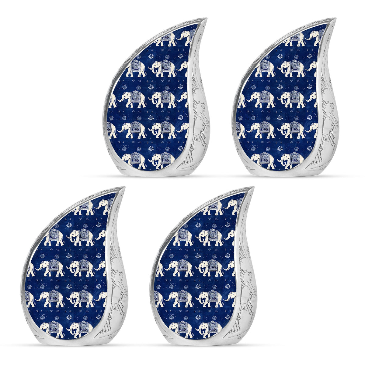 Elephant Family Theme 3 Inch Keepsake Pack of 4