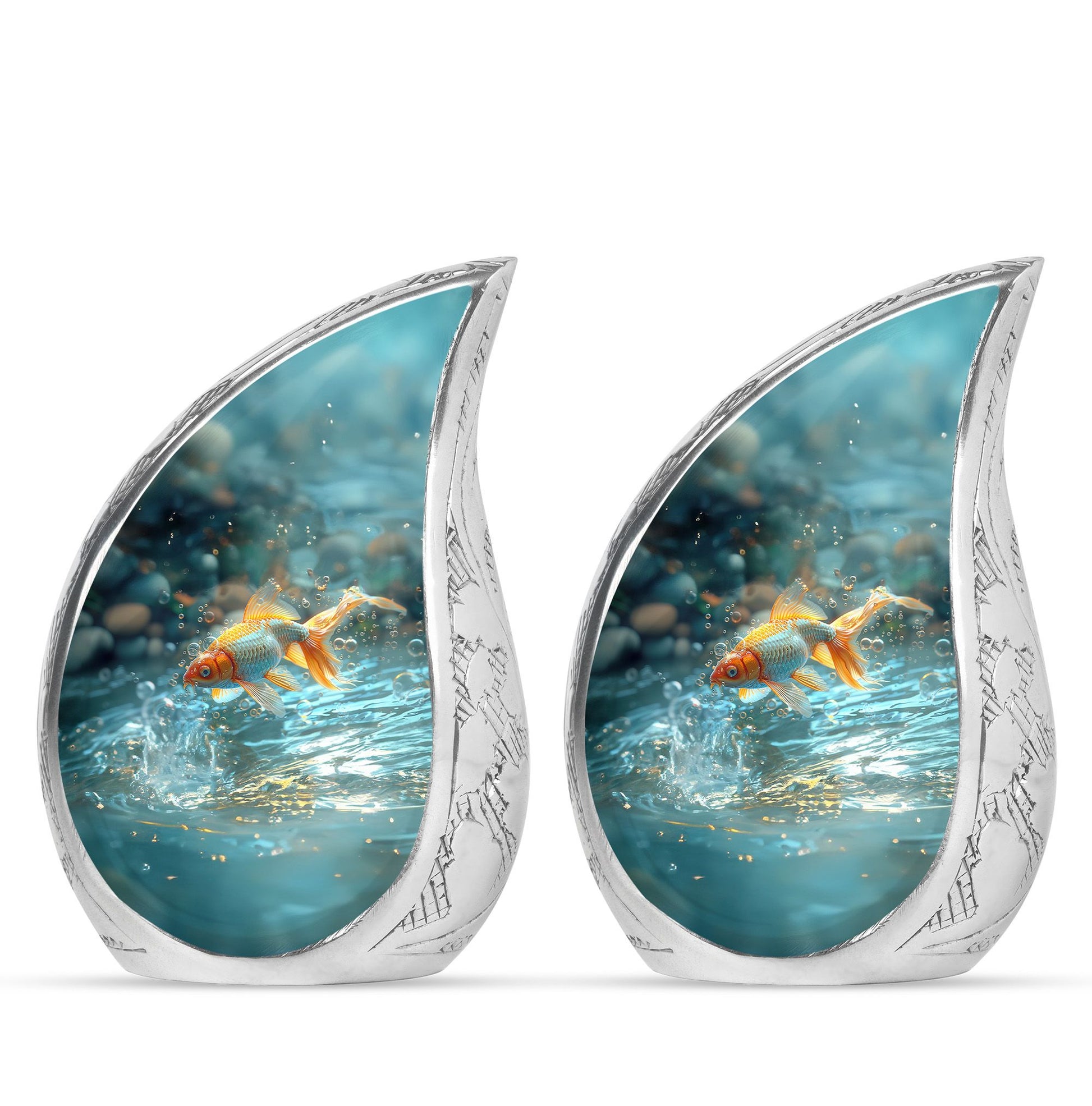 Gold Fish Theme 3 Inch Keepsake Pack of 2