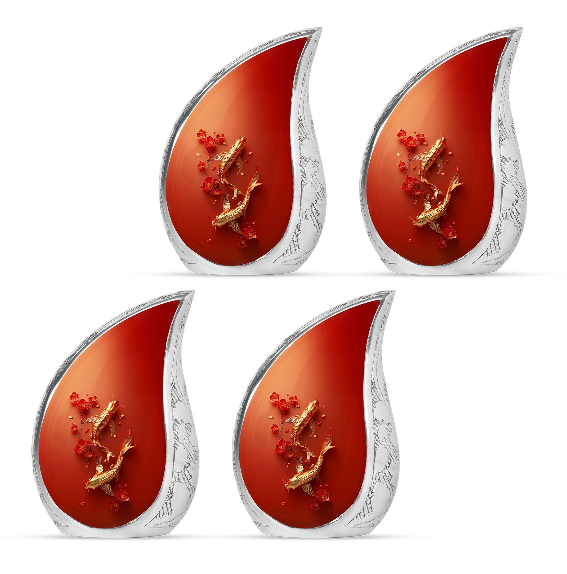 Gold Fish Theme 3 Inch Keepsake Pack of 4