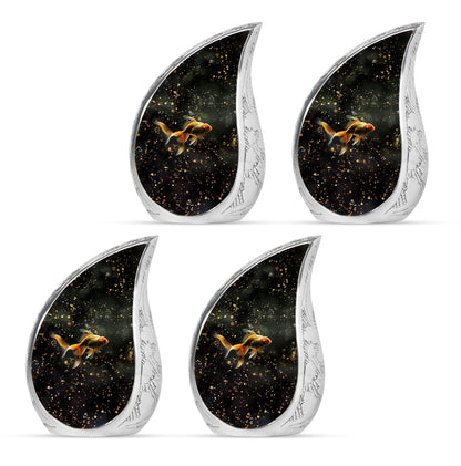 Gold Fish Theme 3 Inch Keepsake Pack of 4