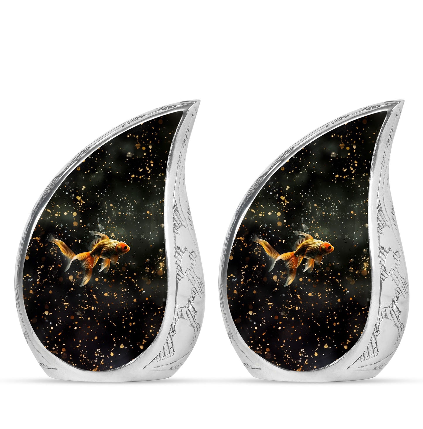 Gold Fish Theme 3 Inch Keepsake Pack of 2