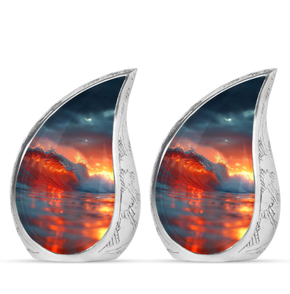 Ocean Waves Theme 3 Inch Keepsake Pack of 2