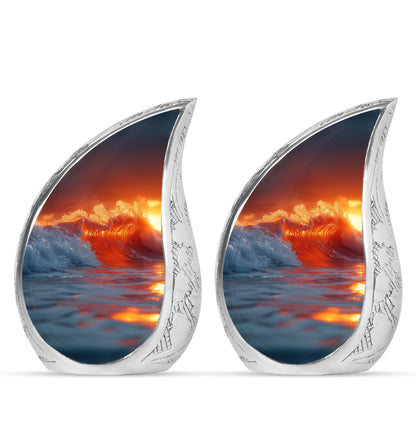 Ocean Waves Theme 3 Inch Keepsake Pack of 2