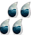 Ocean Waves Theme 3 Inch Keepsake Pack of 4