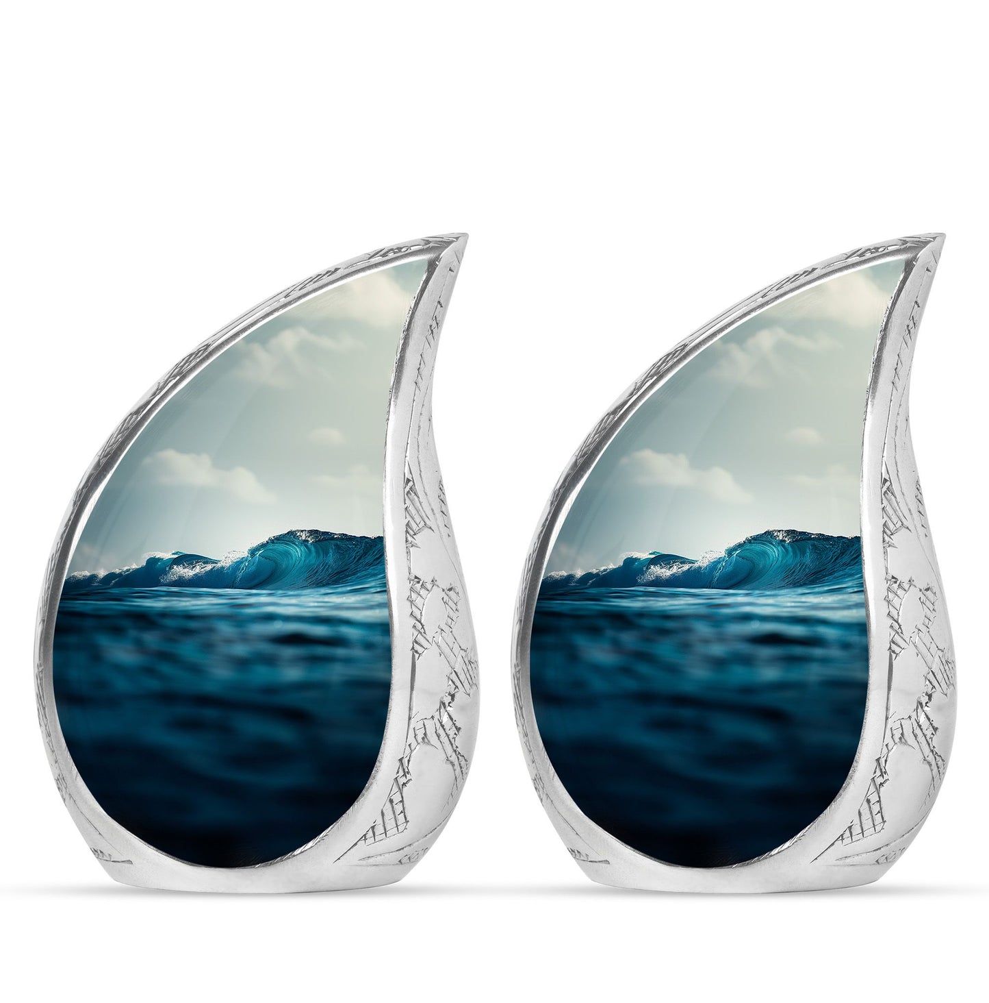 Ocean Waves Theme 3 Inch Keepsake Pack of 2